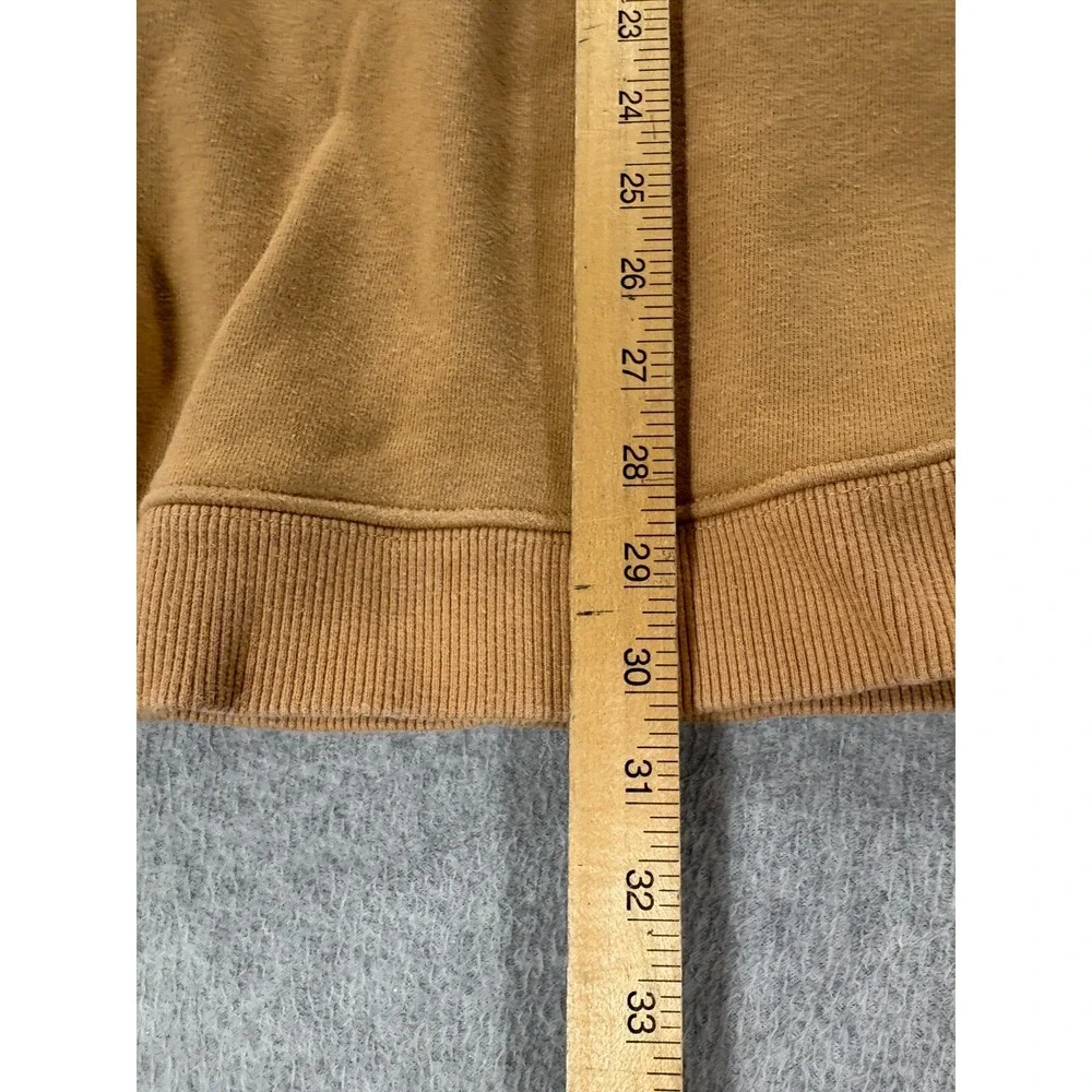 The North Face Stitched‎ Logo 1/2 Zip Pullover Sweatshirt (Men's Large) Brown